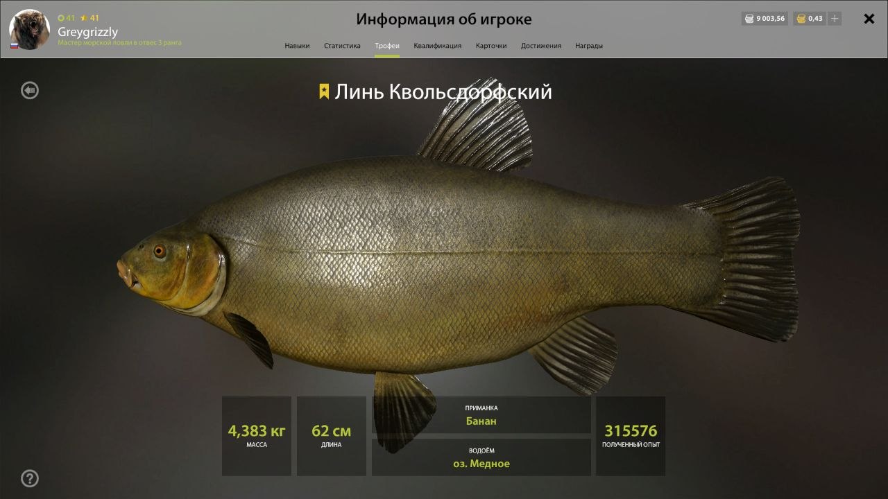 Улов (Линь Квольсдорфский) на #трофей_rf4map в RF4