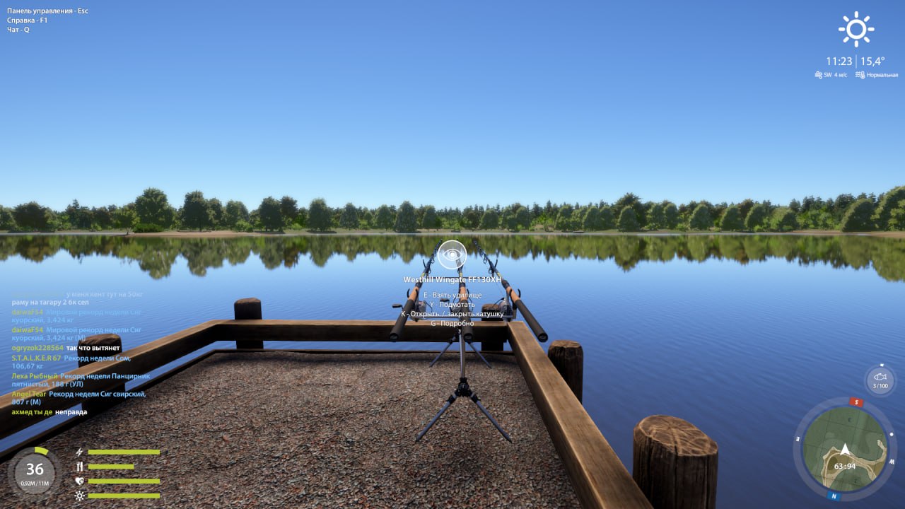 Улов (Карп чешуйчатый) на #трофей_rf4map в RF4