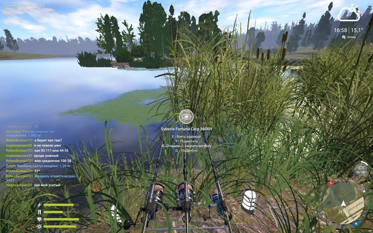 Улов (Амур белый) на трофей в RF4